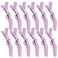 YISSION Purple Alligator Hair Clips - 12Pcs Large Duck Billed No Crease Clips for Sectioning, Makeup and Hair Styling Accessories for Thin/Thick Hair Women Girls