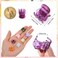 Hair Clips for Women and Girls, 72pcs Mini Hair Claw Clips, Flower Pattern, Resin, Durable, Unisex, 1.8 x 1.8 x 1.5cm, 72 Count