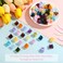 Hair Clips for Women and Girls, 72pcs Mini Hair Claw Clips, Flower Pattern, Resin, Durable, Unisex, 1.8 x 1.8 x 1.5cm, 72 Count