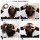 6Pcs Bird Nest Magic Hair Clips Hair Nest for Bun Strong Ponytail Holders for Women Girls (Neutral, Large)