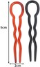 30 Pcs Plastic Grip Hair Pins U Shaped Hairpins Bun Heads Hair Pins French Twist Hairpins Strong Hold Hair Pins Hair Styling Accessories for Women Girls