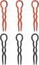 30 Pcs Plastic Grip Hair Pins U Shaped Hairpins Bun Heads Hair Pins French Twist Hairpins Strong Hold Hair Pins Hair Styling Accessories for Women Girls