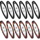 Waydress 12 Pcs Oval 2.8 In Tortoise Metal Hair Clips for Women Ellipse Non-Slip Hair Grips (Fresh Style)