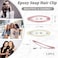 Waydress 12 Pcs Oval 2.8 In Tortoise Metal Hair Clips for Women Ellipse Non-Slip Hair Grips (Vivid Style)