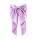 Super Big Bow Hair Clips French Style Soild Color Knotted Bowknot Spring Snap Barrettes Hair Clips with Long Ribbon for Women Girls (Purple)