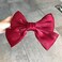 YALLNASL Hair Clip - Large Bow Hair Clip Barrette in Red - Handmade Hair Clips for Women Girls - French Style Hair Barrettes for Thick Hair - Hair Accessories for Any Occasion