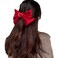 YALLNASL Hair Clip - Large Bow Hair Clip Barrette in Red - Handmade Hair Clips for Women Girls - French Style Hair Barrettes for Thick Hair - Hair Accessories for Any Occasion