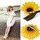 Sunflower Hair Clips and Barrettes for Women and Girls - 3Pcs Yellow Clips for Hair Styling, Christmas Party Hair Accessories