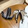 2 PCS Bow Banana Hair Clips, Ribbon Bowknot Ponytail Claw, Vertical Ponytail Claw Clip for Women Girls Banana Barrette Claw Hairpin Cute Ponytail Holder Hair Accessories