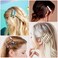 30 Pcs Acrylic Resin Barrettes, Cridoz Barrettes and Pearl Hair Clips for Women, Banges Hair Accessories
