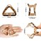 Cobahom 3 Pack Small Hair Claw Clips 2 inch Acetate Hair Jaw Clips 3 Colors Set Fashion Hollow Triangle Hair Clips for Women Girls, 1 Pink and 2 Tortoiseshell