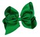 WD2U Girls 6" Classic Style Large Boutique Grosgrain Hair Bow Alligator Clip Emerald Green