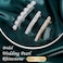 6Pcs Rhinestone Hair Clips, Sparkly Hair Barrettes Pearl Metal Hair Clips Gold Silver Bling Hair clip Bridal Wedding Rhinestone Hair Accessories for Women Girls Prom Party