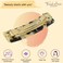 French Amie Rectangular White Tokyo 3 1/4&rdquo; Strong Celluloid Acetate Handmade Automatic Hair Clip Barrette with Golden Clasp for Women and Girls, Handmade in France