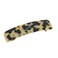 French Amie Rectangular White Tokyo 3 1/4&rdquo; Strong Celluloid Acetate Handmade Automatic Hair Clip Barrette with Golden Clasp for Women and Girls, Handmade in France