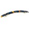 French Amie Long and Skinny Bar Yellow Tokyo Large 4 1/4" Celluloid Acetate Handmade Automatic Hair Clip Barrette with No Slip Sturdy Silver Clasp for Women and Girls, Made in France (Yellow Tokyo)