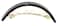 French Amie Curved Black Small 2.5" Celluloid Acetate Handmade Automatic Hair Clip Barrette with Golden Clasp