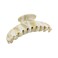 French Amie Contour Ivory Large 4 &frac34;&rdquo; Handmade Cellulose Hair Grip Claw Clip Clamps Indoor Outdoor for Women and Girls for Thick Hairs (Ivory)