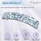 French Amie Long Rectangle Large 4&rdquo; Gray Magma Handmade Celluloid Automatic Hair Clip Barrette (Gray Magma)