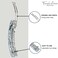 French Amie Long Rectangle Large 4&rdquo; Gray Magma Handmade Celluloid Automatic Hair Clip Barrette (Gray Magma)