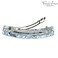 French Amie Long Rectangle Large 4&rdquo; Gray Magma Handmade Celluloid Automatic Hair Clip Barrette (Gray Magma)