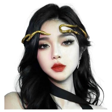 Bendable Snake Scorpion Headpiece for Women Adjustable Punk Snake Choker - Flexible Multi-Purpose Medusa Necklace Hollween Jewelry