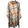 Haircut Barber Cape for Men, Professional Salon Cape with Snap Closures, Hairdresser Cape for Adults, Large Waterproof Cape for Hair Cutting, Styling - 63&rdquo;&times; 56&rdquo; (Classic Beige Color)