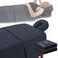 2 Sets Microfiber Massage Table Sheet Sets 3 Pcs Massage Bed Cover Soft Wrinkle Free Includes Massage Fitted Sheet,Massage Sheets and Face Cradle Cover for SPA Beauty Salon Tattoos (Black)