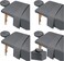 4 Set Massage Table Sheets Sets, 12Pcs Reusable Soft Microfiber Massage Bed Sheets Sets Bulk Includes Massage Table Cover Massage Fitted Sheet and Massage Face Rest Cover for Salon Spa