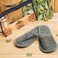 Sauna Slippers Russian Wool Bunny Slippers for Men, Women, Unisex Spa Flips, Bath Slippers for Home, Made of 100% Natural Wool Felt Grey and White Colors Closed Toe