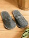 Sauna Slippers Russian Wool Bunny Slippers for Men, Women, Unisex Spa Flips, Bath Slippers for Home, Made of 100% Natural Wool Felt Grey and White Colors Closed Toe