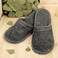 Sauna Slippers Russian Wool Bunny Slippers for Men, Women, Unisex Spa Flips, Bath Slippers for Home, Made of 100% Natural Wool Felt Grey and White Colors Closed Toe