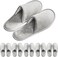 6-9 Pairs Spa Slippers, Non Slip Disposable Slippers For Guest, Washable Reusable, Which Can Be Used As Women Men, House, Indoor, Bathroom, Bedroom, Hotel, Bride Slippers