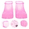 minkissy 1 Pair Foot Bath Shoes - Foot Bath Boots Portable Foot Soak Tub Foot Spa Shoes Foot Tub Bucket (Small Size Women 11 Men 9.5) Pink