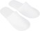 POCREATION Spa Slippers, 50 Pairs Plush Closed Toe Slippers Fit Size for Men and Women for Hotel Guest Used, White Non- Slippers