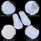 Aneco 6 Pairs Spa Slippers Disposable Closed Toe Slippers White Fluffy Guests Slippers for Home, Hotel Use