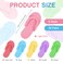Geyoga 48 Pairs Disposable Pedicure Slippers Foam Disposable Multi Color Spa Flip Flops Pedicure Shoes for Women Salon Nail Spa