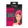 Super Absorbent Hair Towel Turban Wrap, Pink/Black