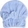 Microfiber Hair Towel Cap for Women Wet Short or Long Curly Hair Super Absorbent Quick Dry Turbans Anti Frizz Great Gift for Women and Girls (Blue, 1)