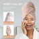Chloven jumbo large Microfiber Hair Towel Wrap for Women,Anti Frizz Hair Drying Towel with Elastic Strap,Super Absorbent,Ultra-Soft Extra Large Hair Wrap Towels,Fast Drying Hair Turbans for Thick Hair