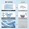 YFONG X-Large Microfiber Hair Towel Wrap for Women, Soft Hair Drying Towel with Elastic Band, Fast Drying Hair Turbans for Wet Curly Long Hair, Microfiber Towel for Hair Anti Frizz 30" X 40" (Blue)