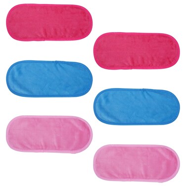 Makeup Remove Face Towels,Reusable Makeup Remover cloths,Microfiber Cleansing Towel for Face, Mascara, Eyeliner, Foundation, Lipstick (Mixed color-6PC)
