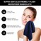 SINLAND Microfiber Facial Cloths Fast Drying Washcloth 12inch x 12inch (Pack of 2, Navy Blue)