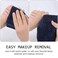 SINLAND Microfiber Facial Cloths Fast Drying Washcloth 12inch x 12inch (Pack of 2, Navy Blue)
