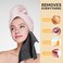 SUNLAND Microfiber Face Cloth Reusable Makeup Remover Facial Cleansing Towel Ultra Soft Face Washcloth 12inchx12inch 6 Pack Dark Grey