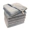 KLNYOO Microfiber Facial Cloths Face Towels Ultra Soft Fast Drying Washcloth Face Cloth for Bath 12 inch x 12 inch 6 Pack Grey