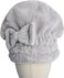 Microfiber Hair Towel Cap for Women Wet Short or Long Curly Hair Super Absorbent Quick Dry Turbans Anti Frizz Great Gift for Women and Girls (Grey, 1)