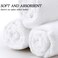 Shimeyao 40 Pack Bleach Proof Towels Microfiber Absorbent Resistant Hair Hand Towels Bulk Quick Dry 16 x 29 Inches for Barber Gym Bath Spa Shaving (White)
