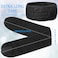 Hoteam 30 Pack Spa Headband Facial Esthetician Hair Wrap for Women Adjustable Makeup Sports Shower Stretch Towel with Tape(Black)