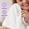 Umisleep 3 Pack Microfiber Hair Towel Wrap for Curly Hair, Super Absorbent Hair Drying Towel for Women, Kids, Hair Care Accessories, Hair Turban for Wet Hair (Grey, White, Pink)